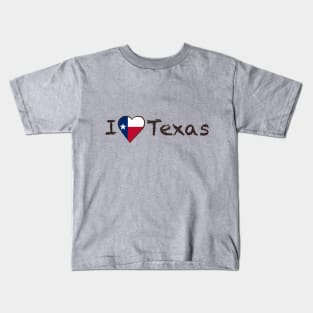 I Love Texas Kids T-Shirt